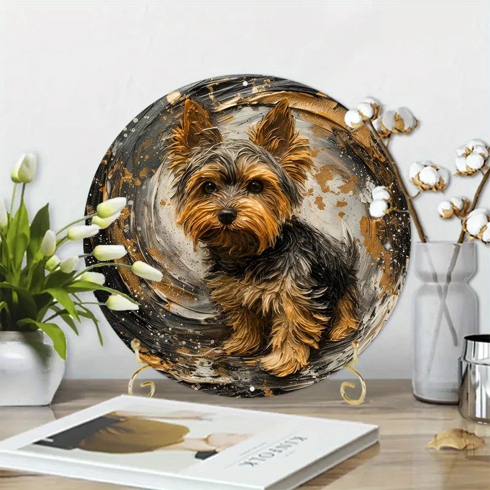 Yorkie Decorative Metal Sign