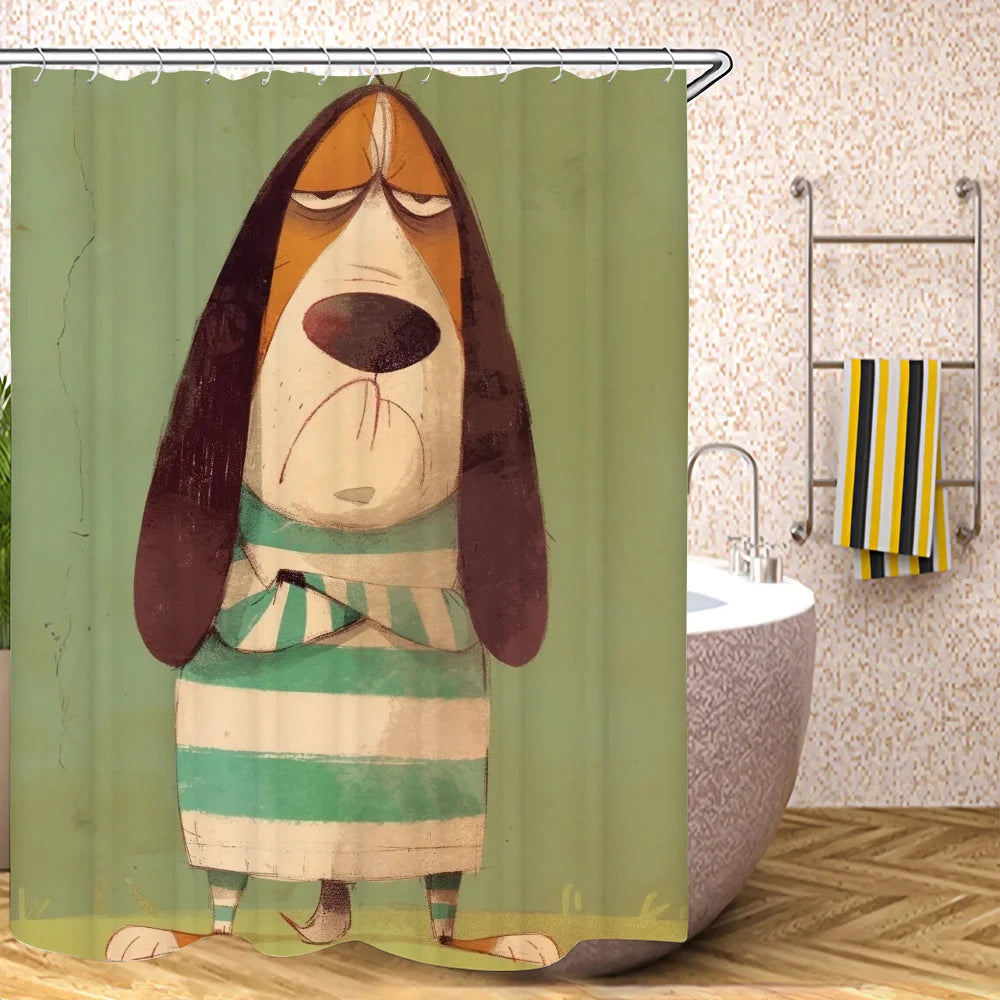 Basset Hound Shower Curtain