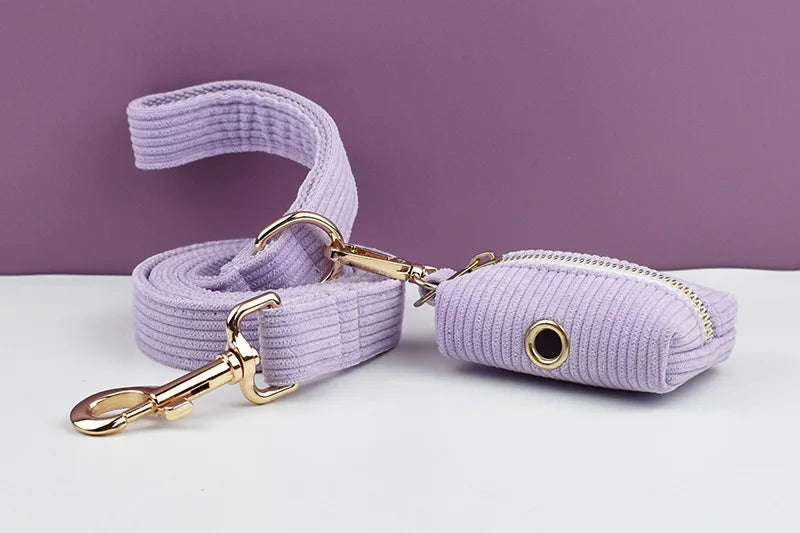 Pink Purple Dog Harness Set