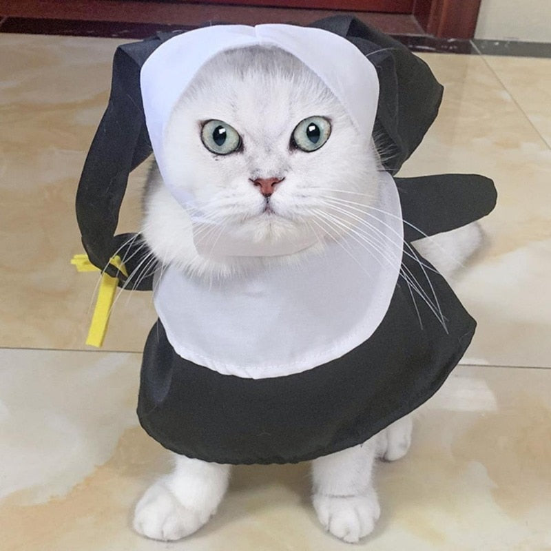 Halloween Dog Nun Costume