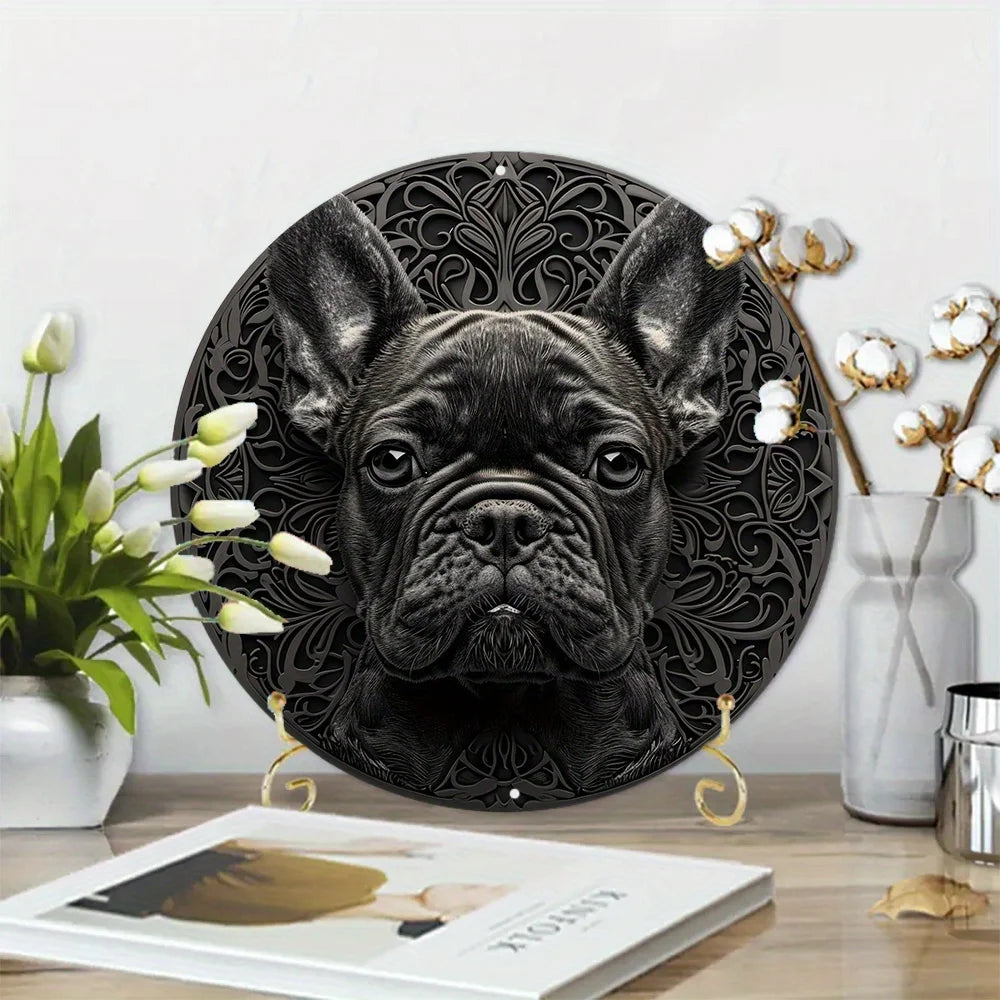 Frenchie Embossed Wall Decoration