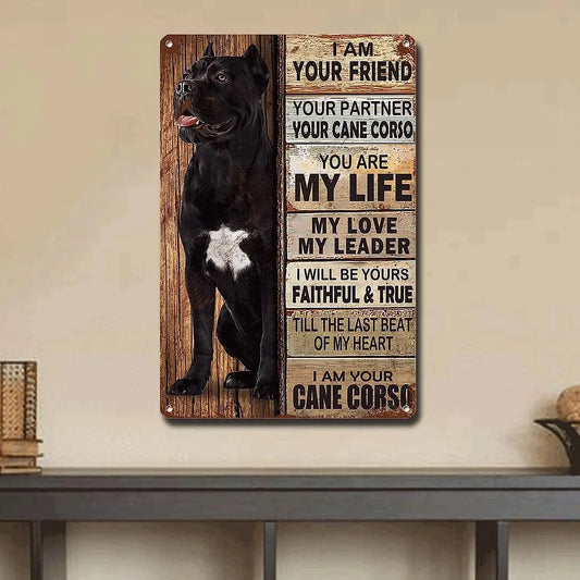 Cane Corso Lover Vintage Metal Sign