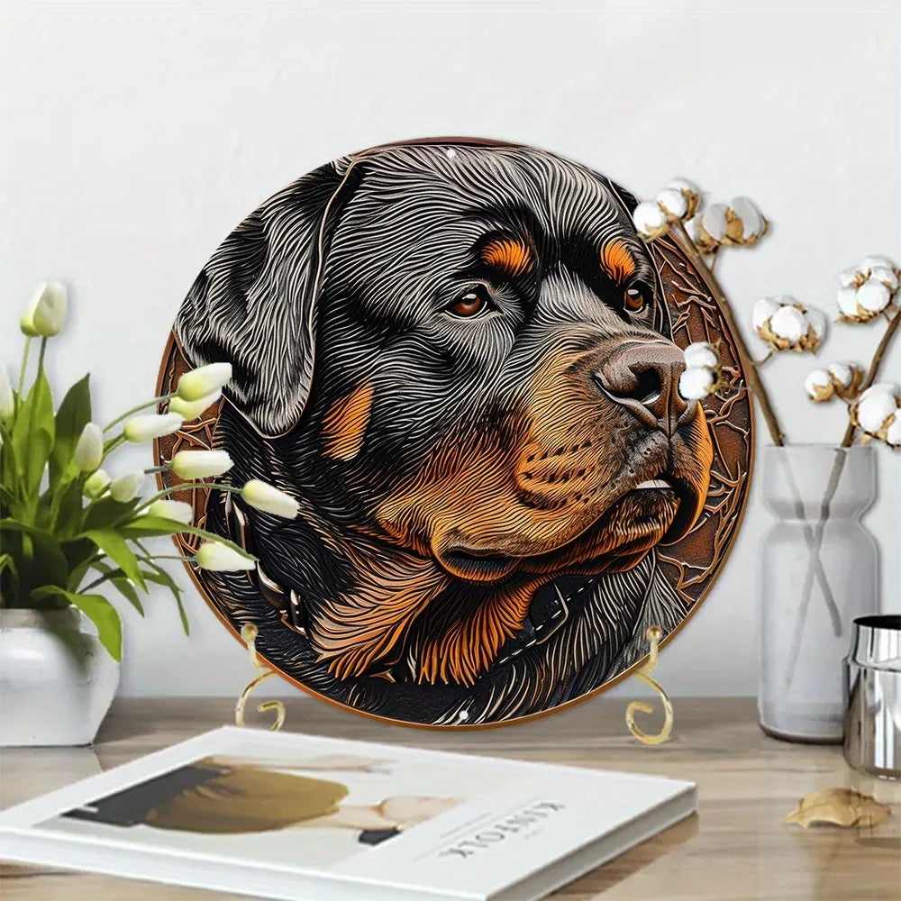 Rottweiler Aluminum Wall Sign