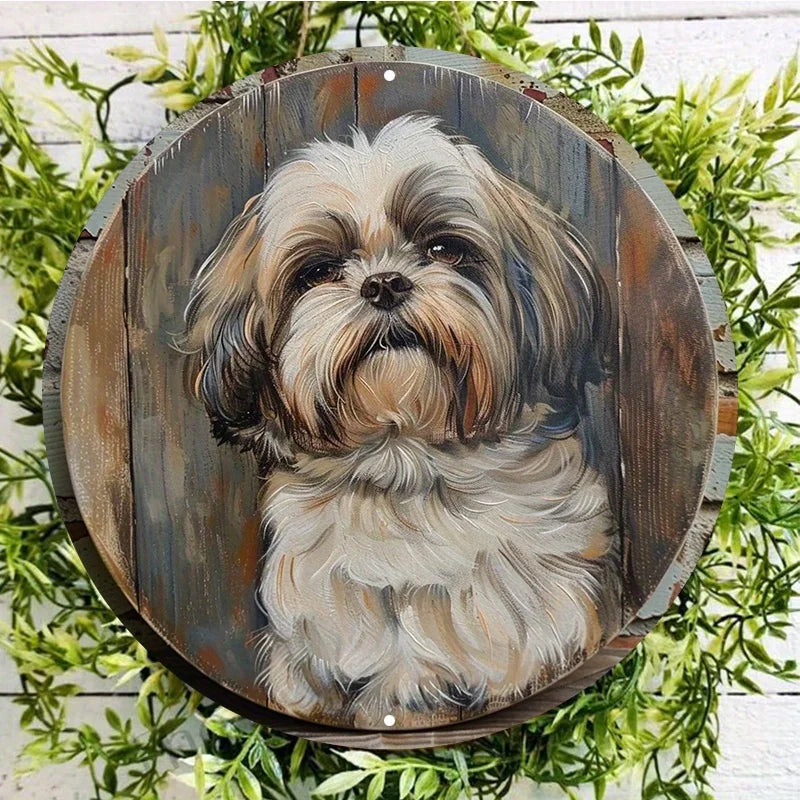 Shih Tzu Vintage Wall Sign