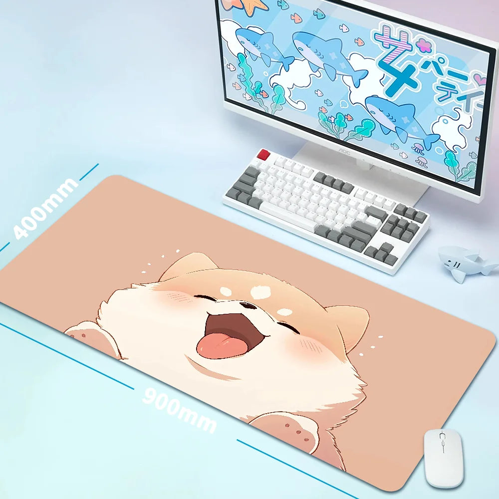 Corgi Keyboard Mouse Pad