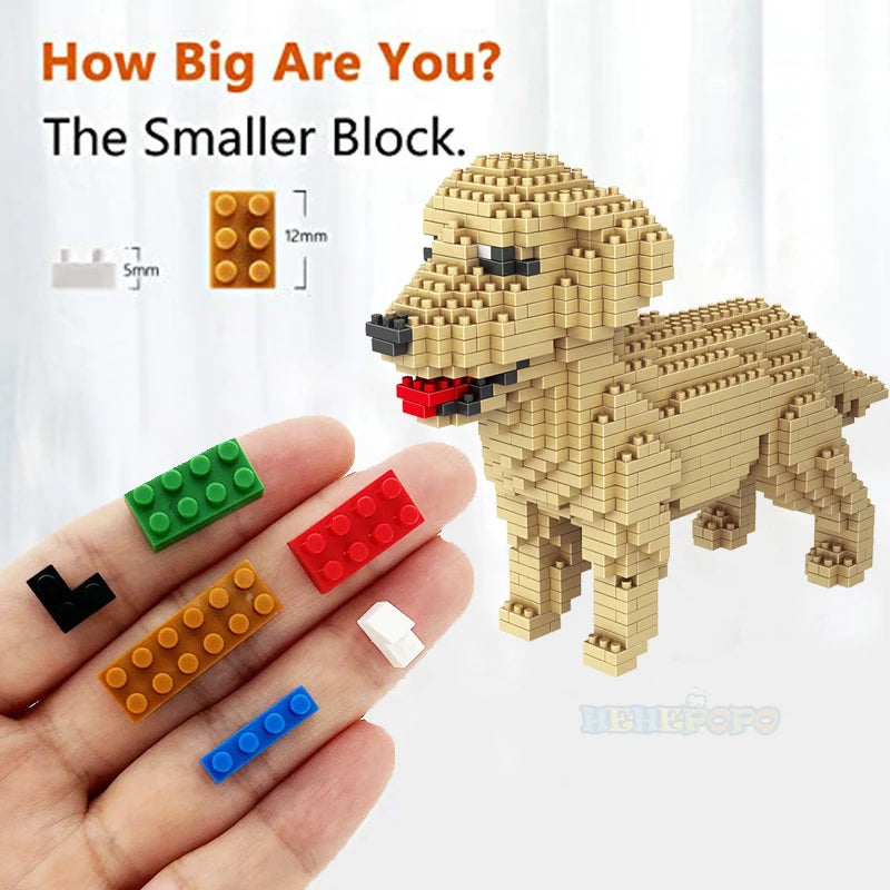 DIY Golden Retriever Blocks Toy