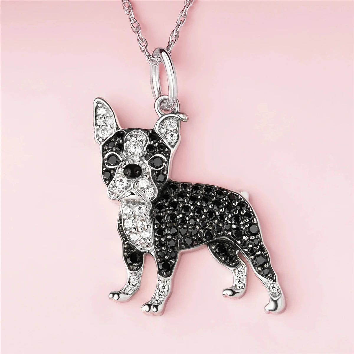 Exquisite Boston Terrier Pendant Necklace