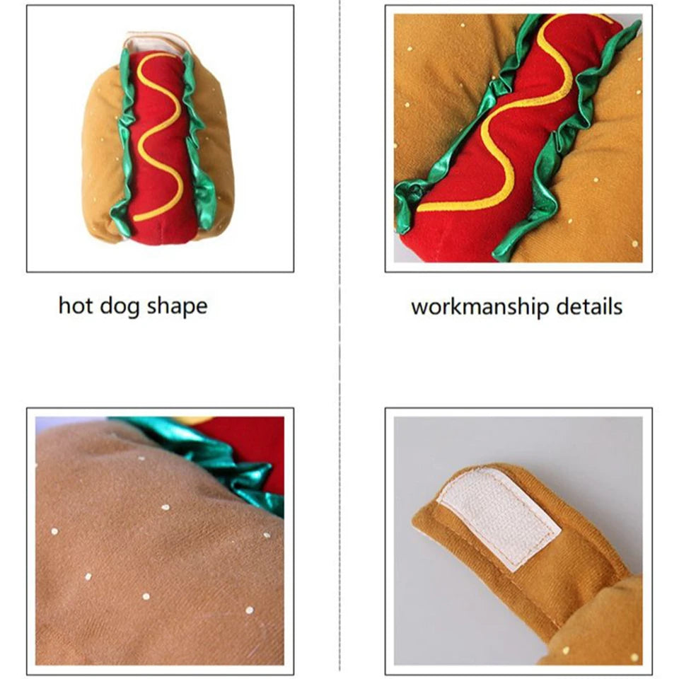 Funny Pet Hot Dog Costume