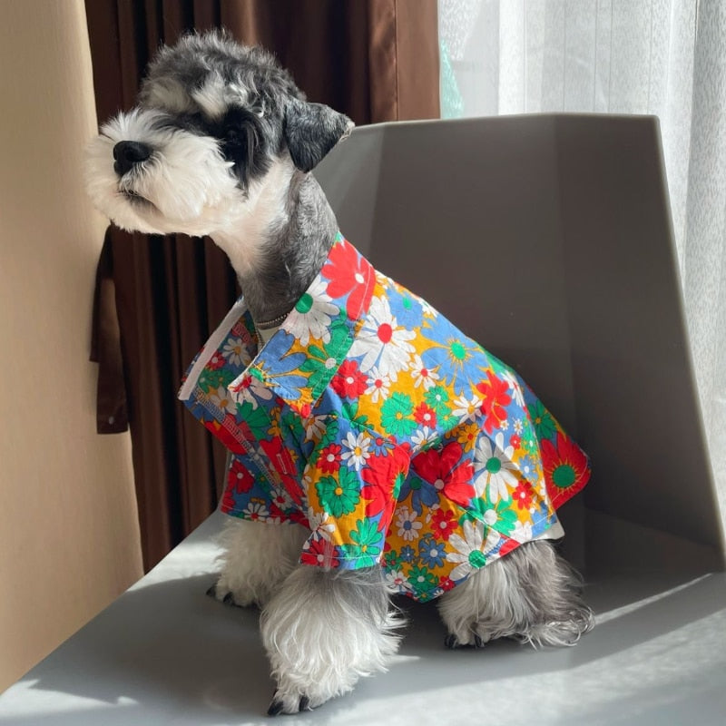 Floral Dog Shirt