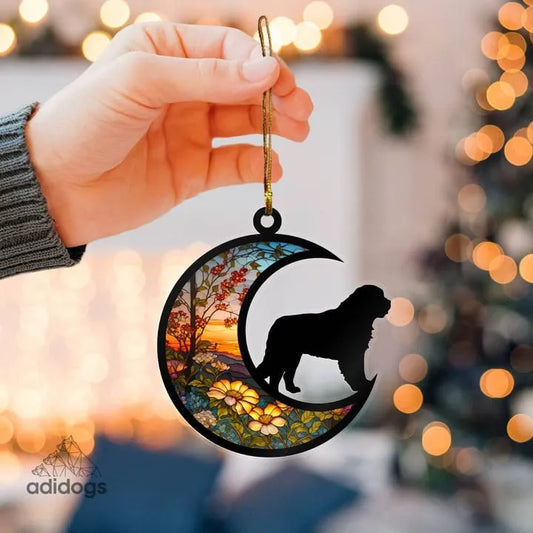 Saint Bernard Elegant Floral Ornaments