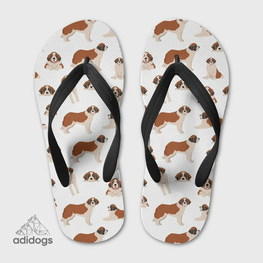 Saint Bernard Lovers Flip Flops