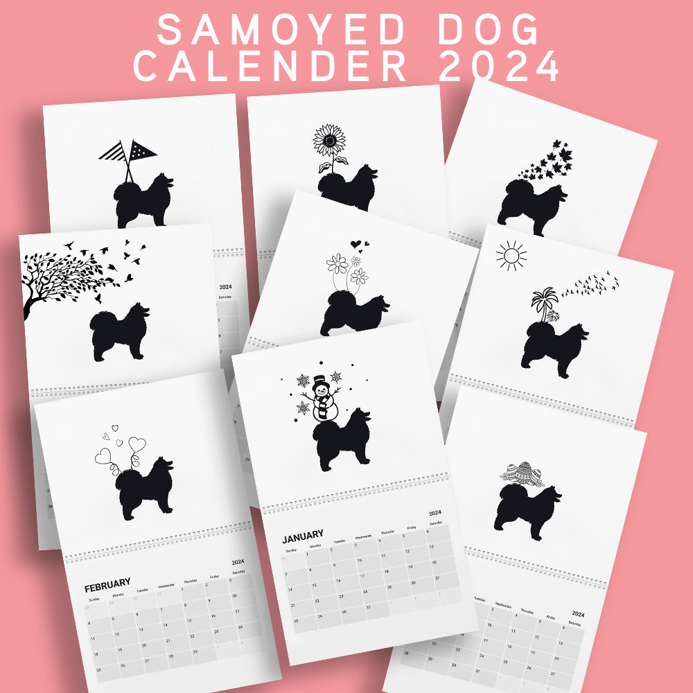 Samoyed Calendar 2024