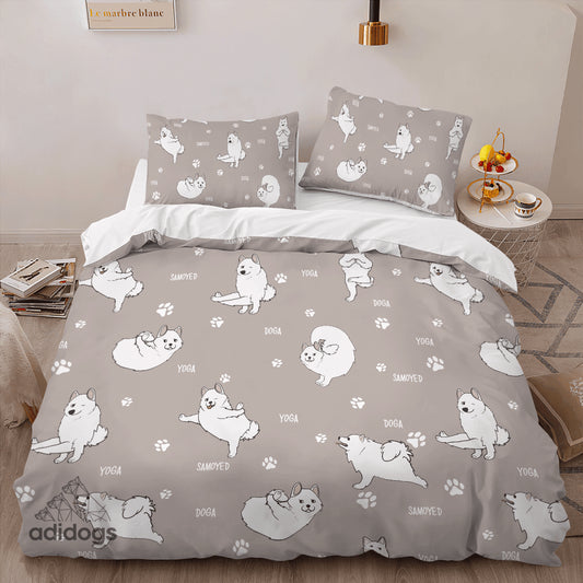 Samoyed Yoga Bedding Set