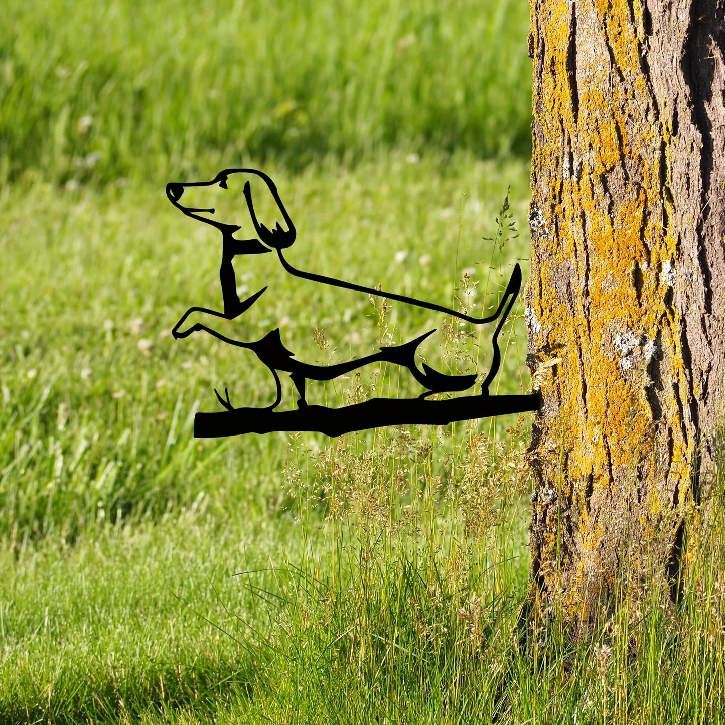 Dachshund Metal Garden Stake