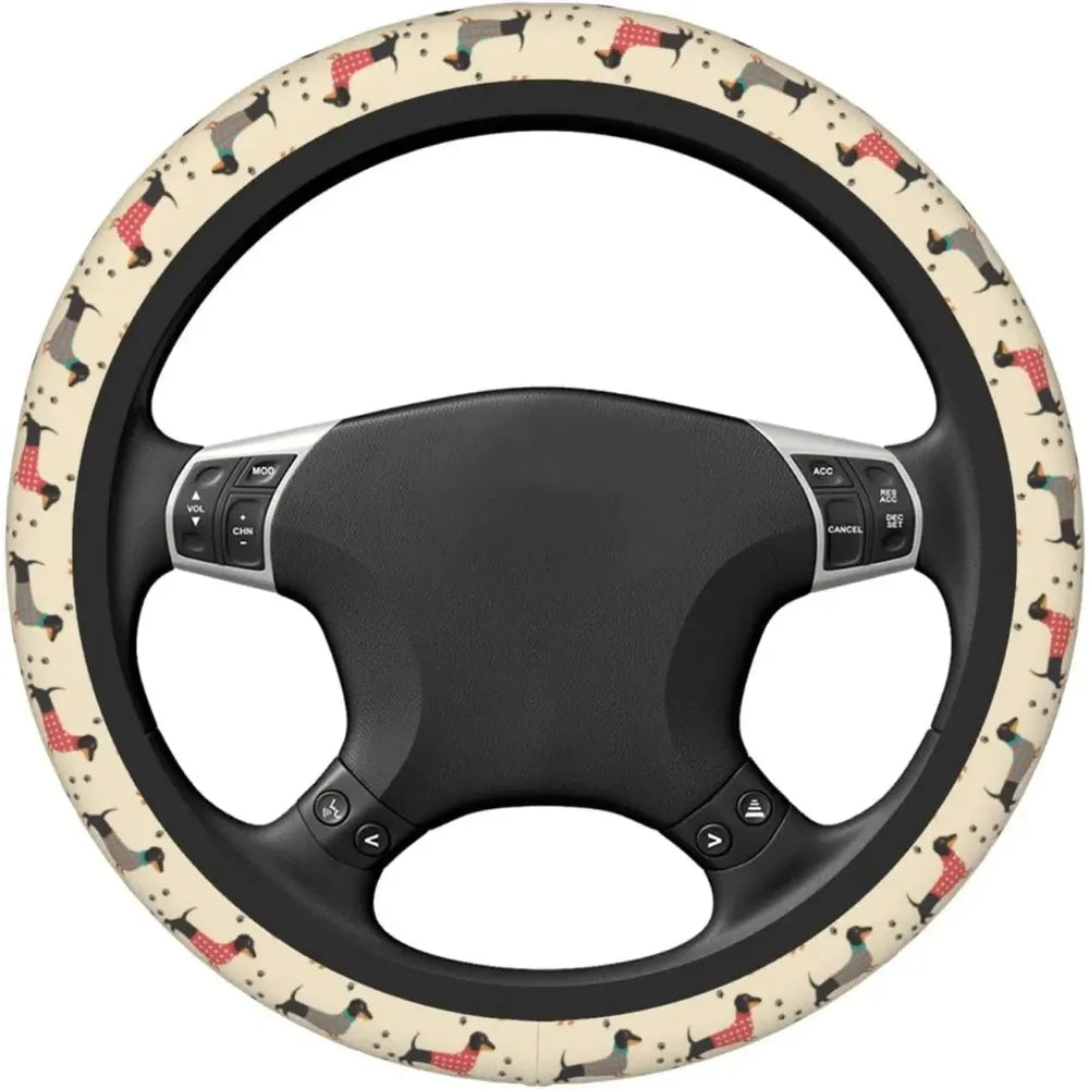 Dachshund Universal Steering Wheel Cover