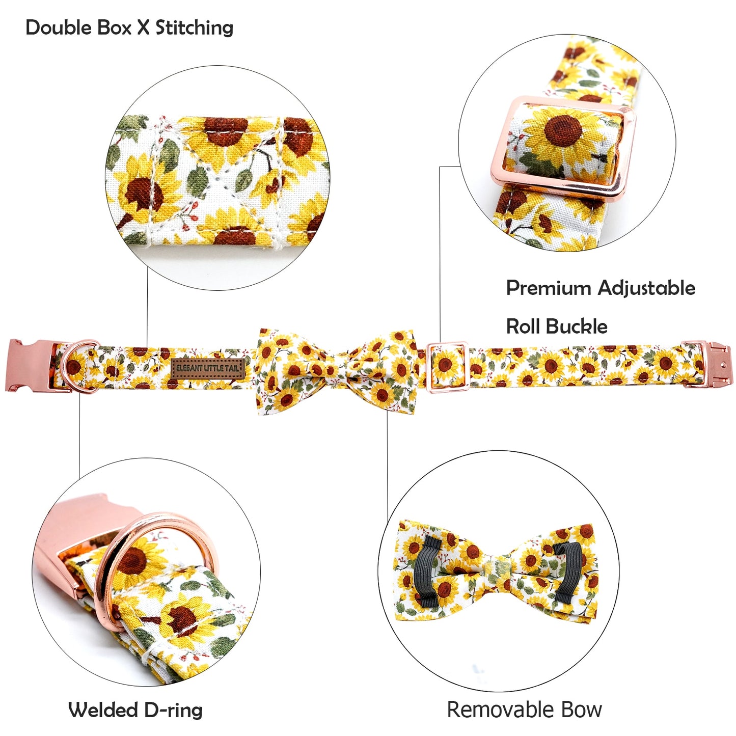 Floral Collar Bows Leash