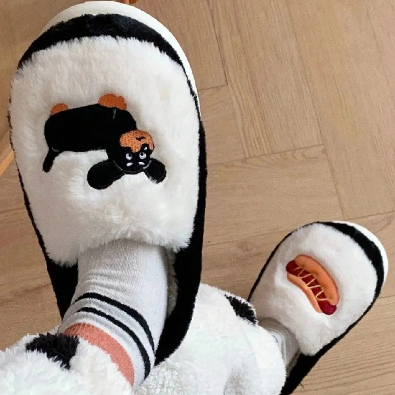 Dachshund Fluffy  Home Slipper