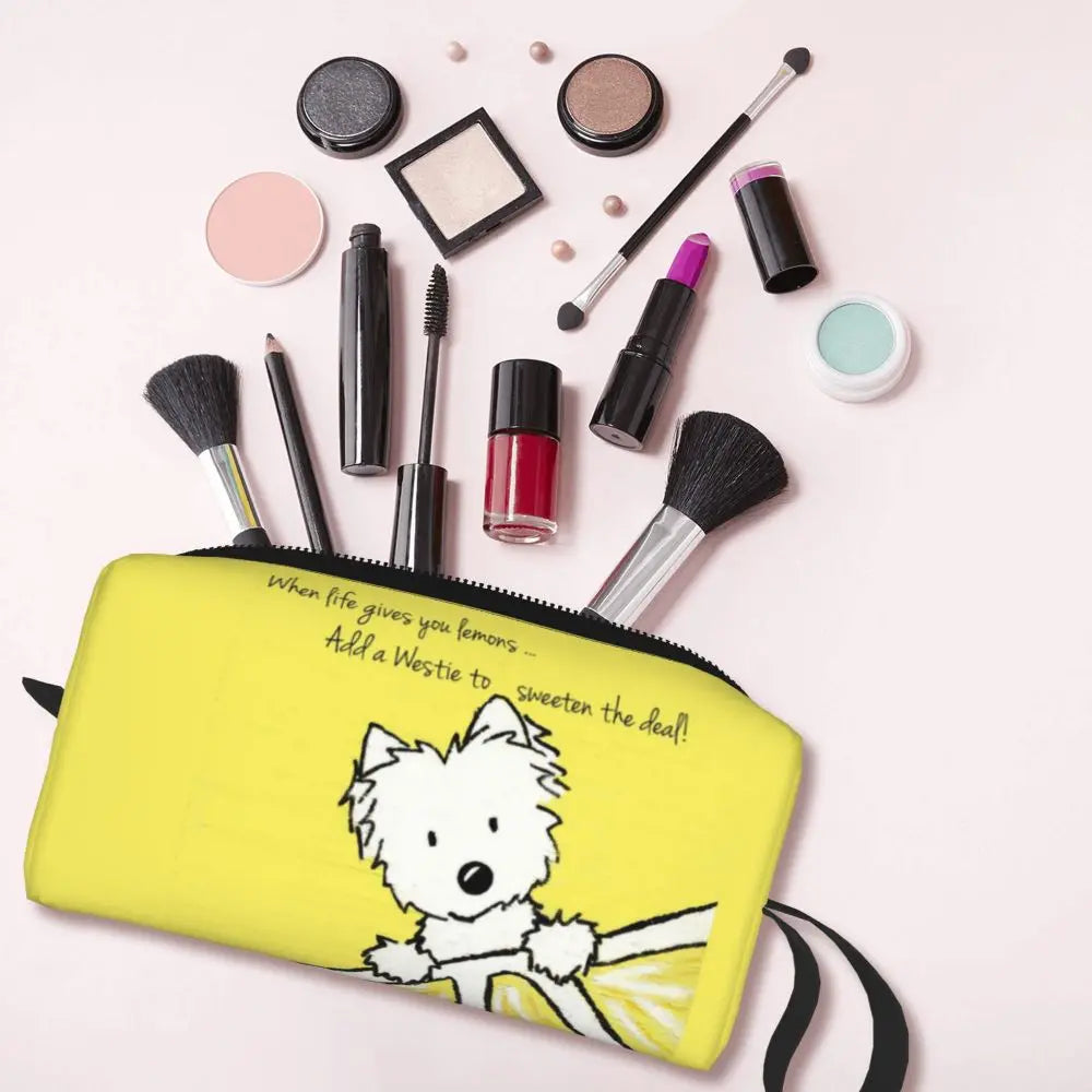 Westie Lovers Makeup Bag