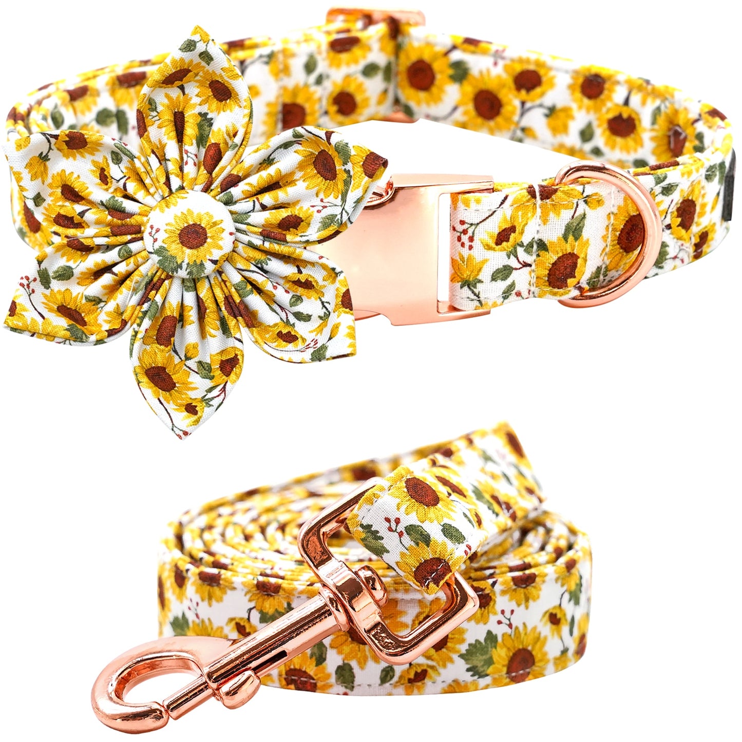 Floral Collar Bows Leash