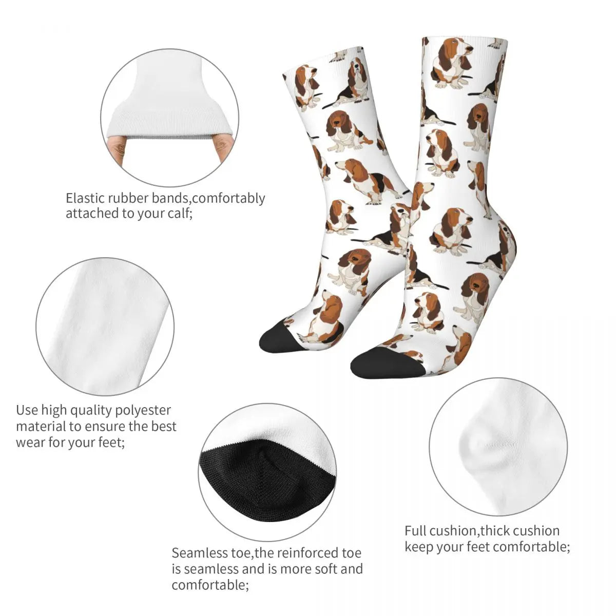 Basset Hound All Season Socks