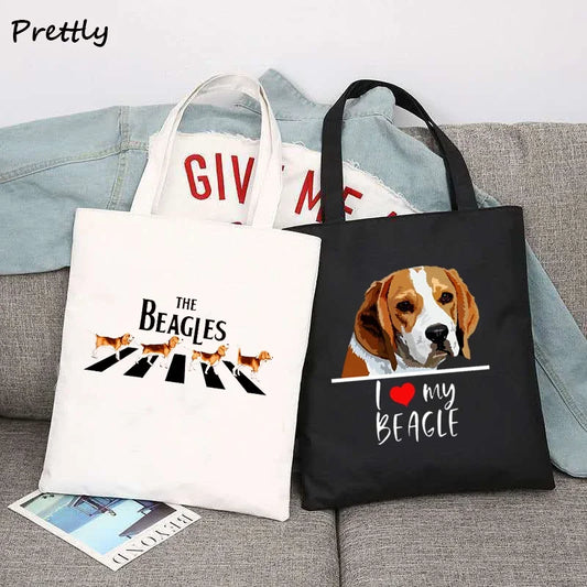 Beagle Band Tote Bags