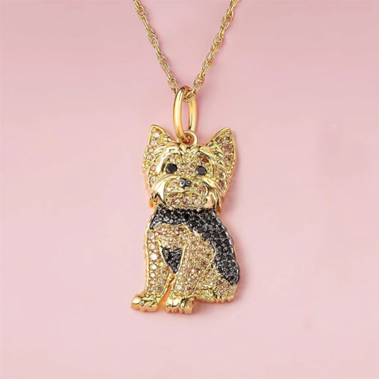 Exquisite Yorkie Pendant Necklace