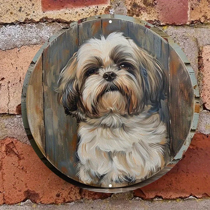 Shih Tzu Vintage Wall Sign