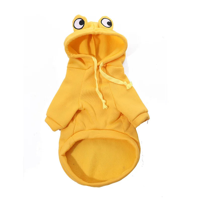 Chihuahua Autumn Winter Frog Hoodie Costume