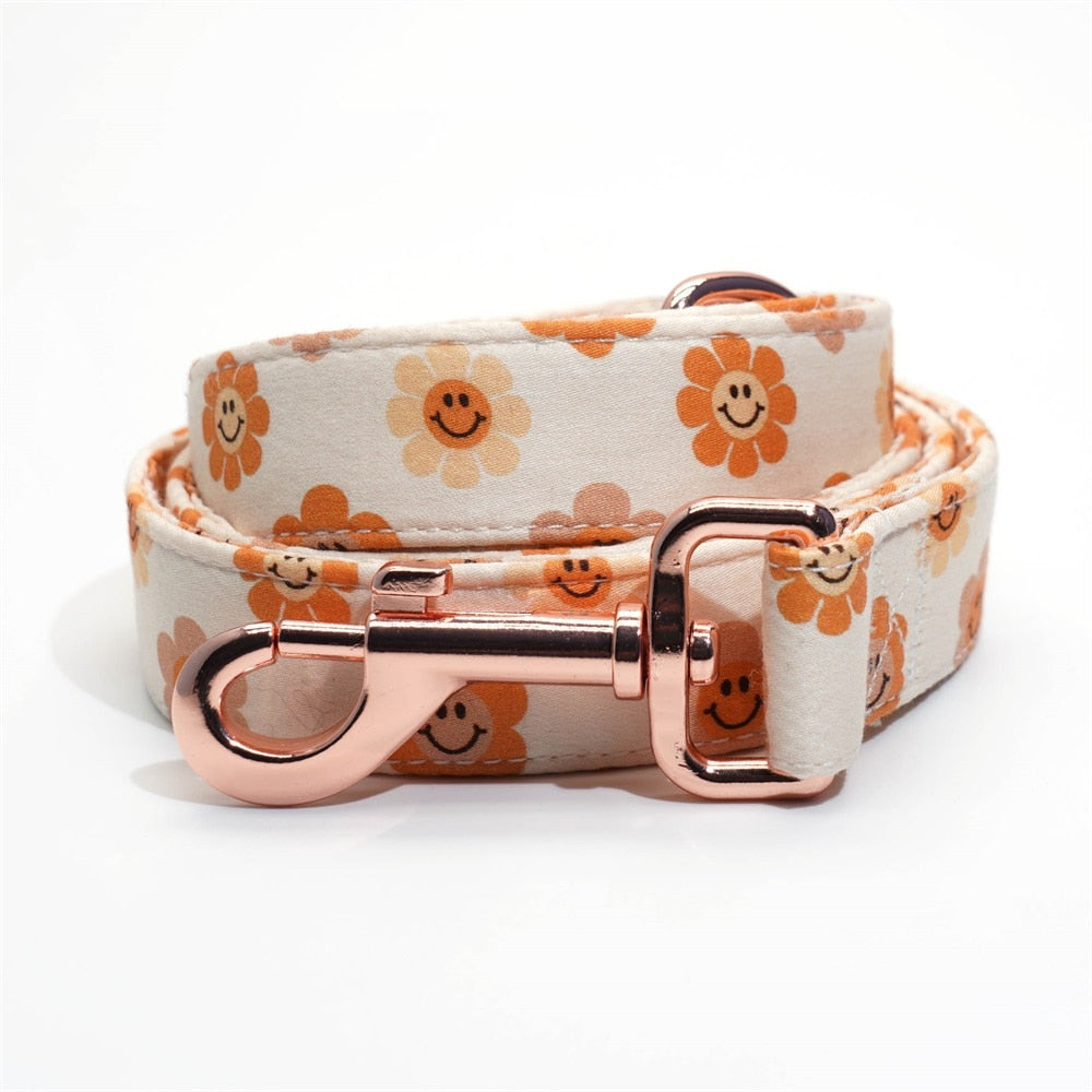 Floral Smile Collar Bow