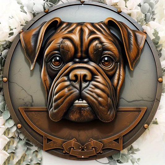 Vintage Boxer Metal Decor