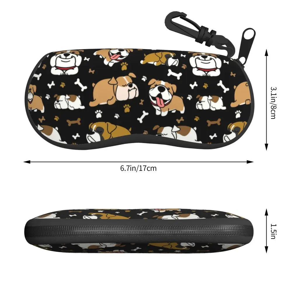 English Bulldog Eyeglasses Cases