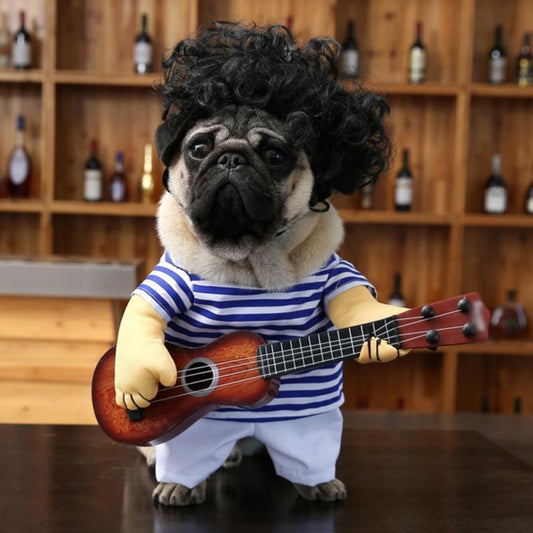 Guitarist Dog Halloween Costume