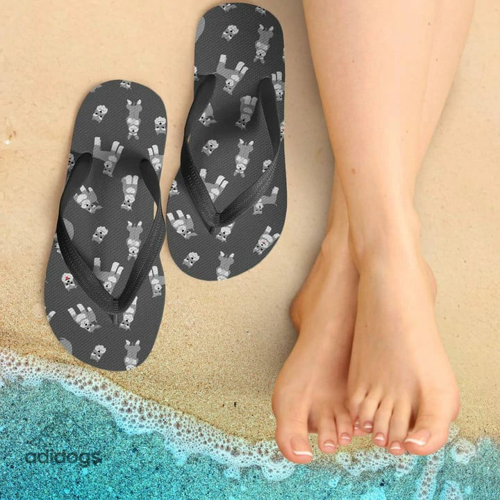 Schnauzer Lovers Flip Flops