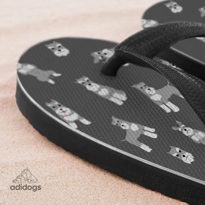 Schnauzer Lovers Flip Flops