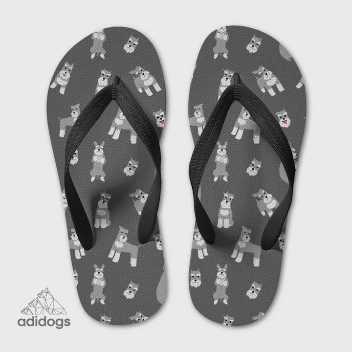 Schnauzer Lovers Flip Flops