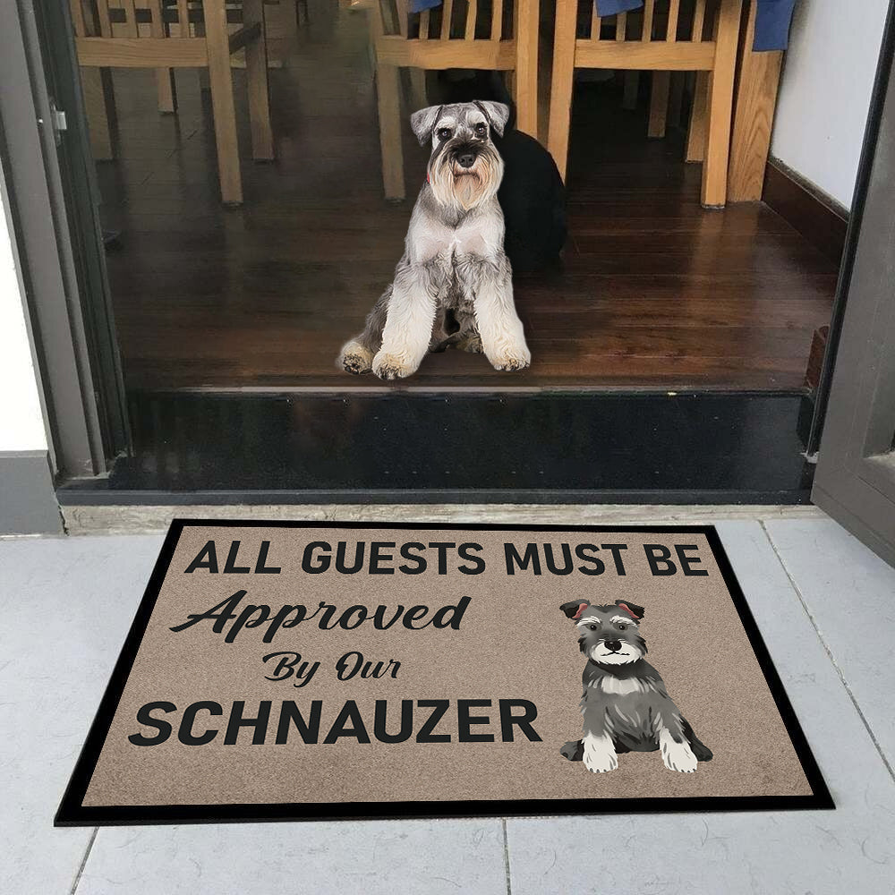 Approved By Schnauzer Doormat