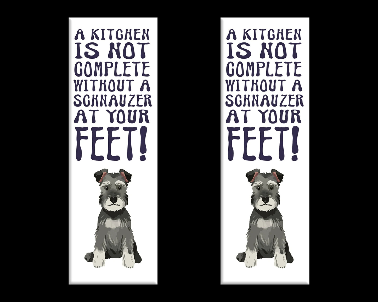 Schnauzer Home Kitchen Fridge Magnets