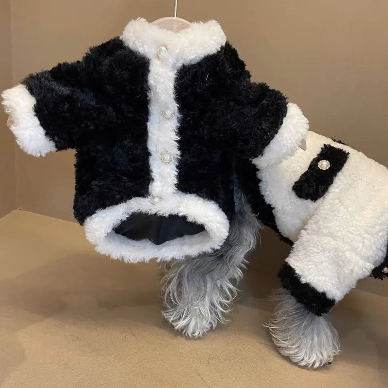 Schnauzer Winter Plush Coat