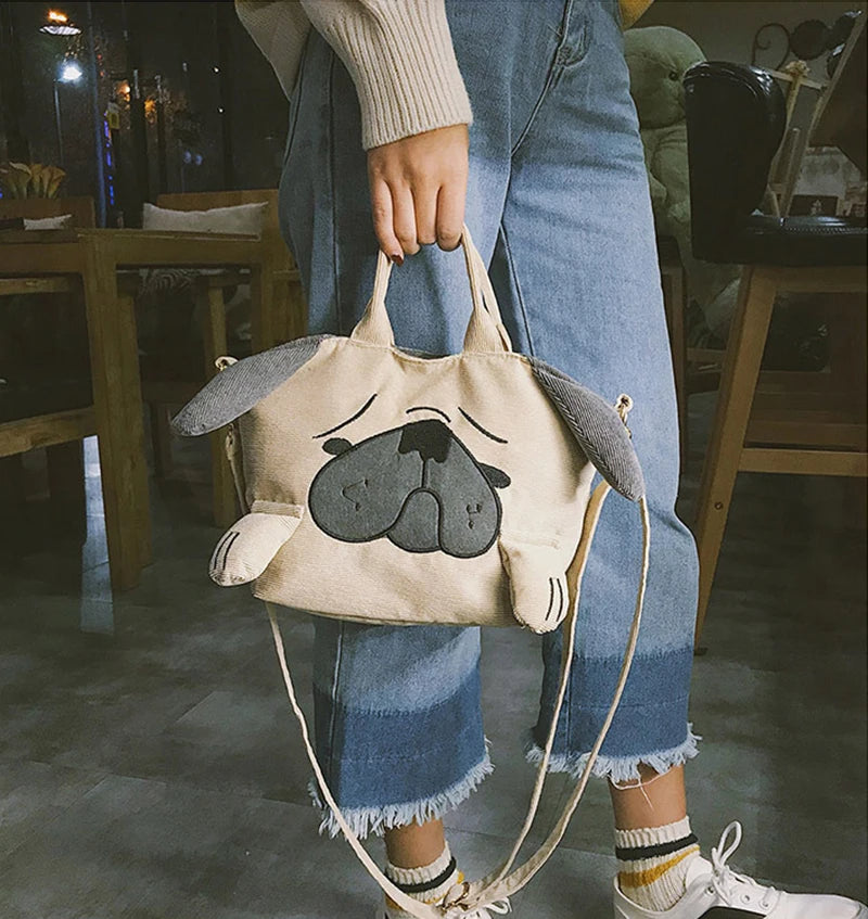 Cute Pug Shoulder Bag