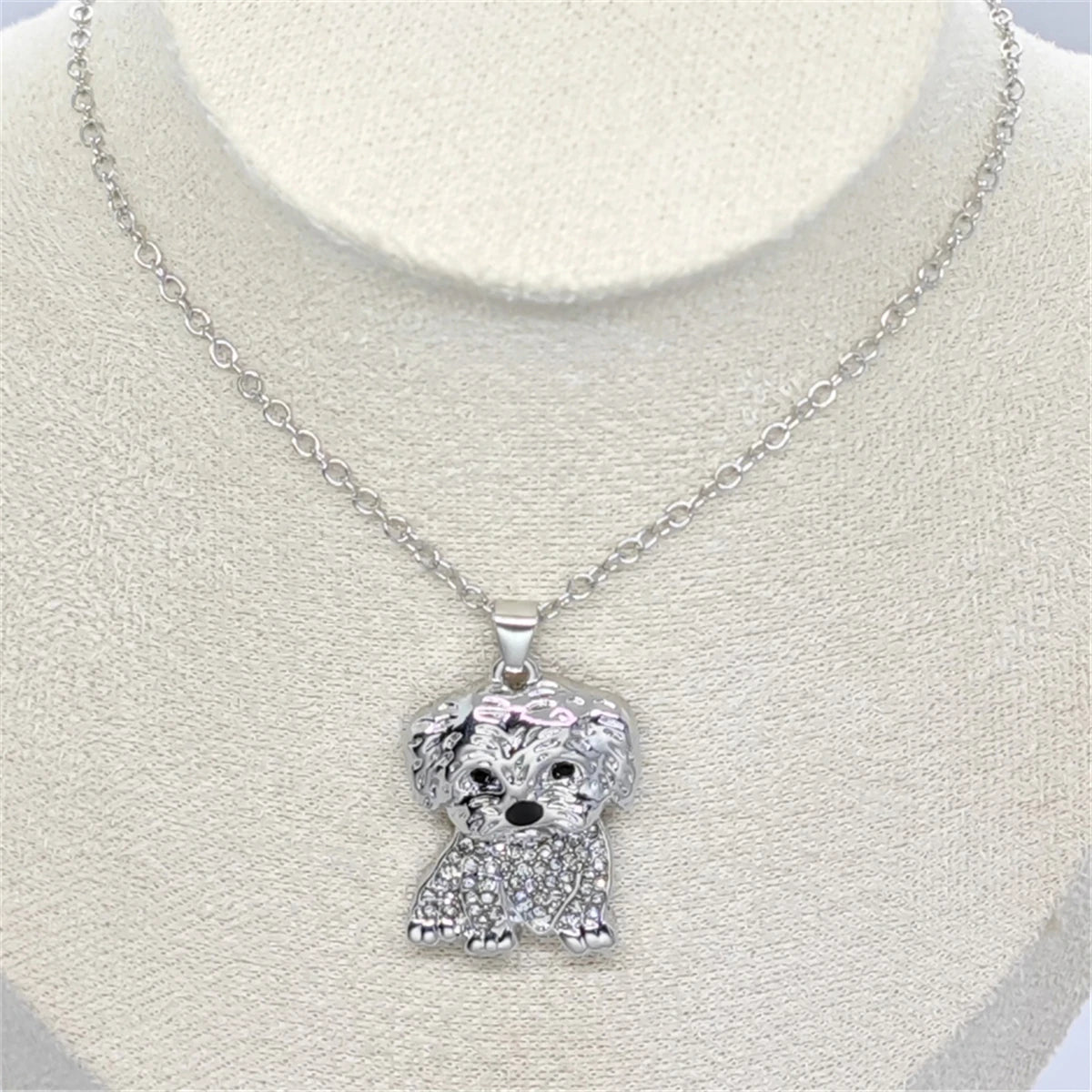 Exquisite Maltese Pendant Necklace