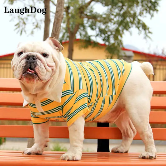 Bulldog Stripe Polo T-shirt