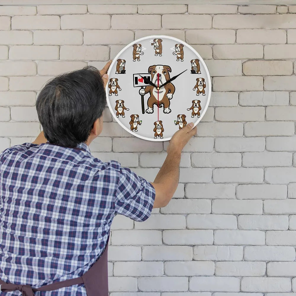 Bulldog Daily Life Wall Clock