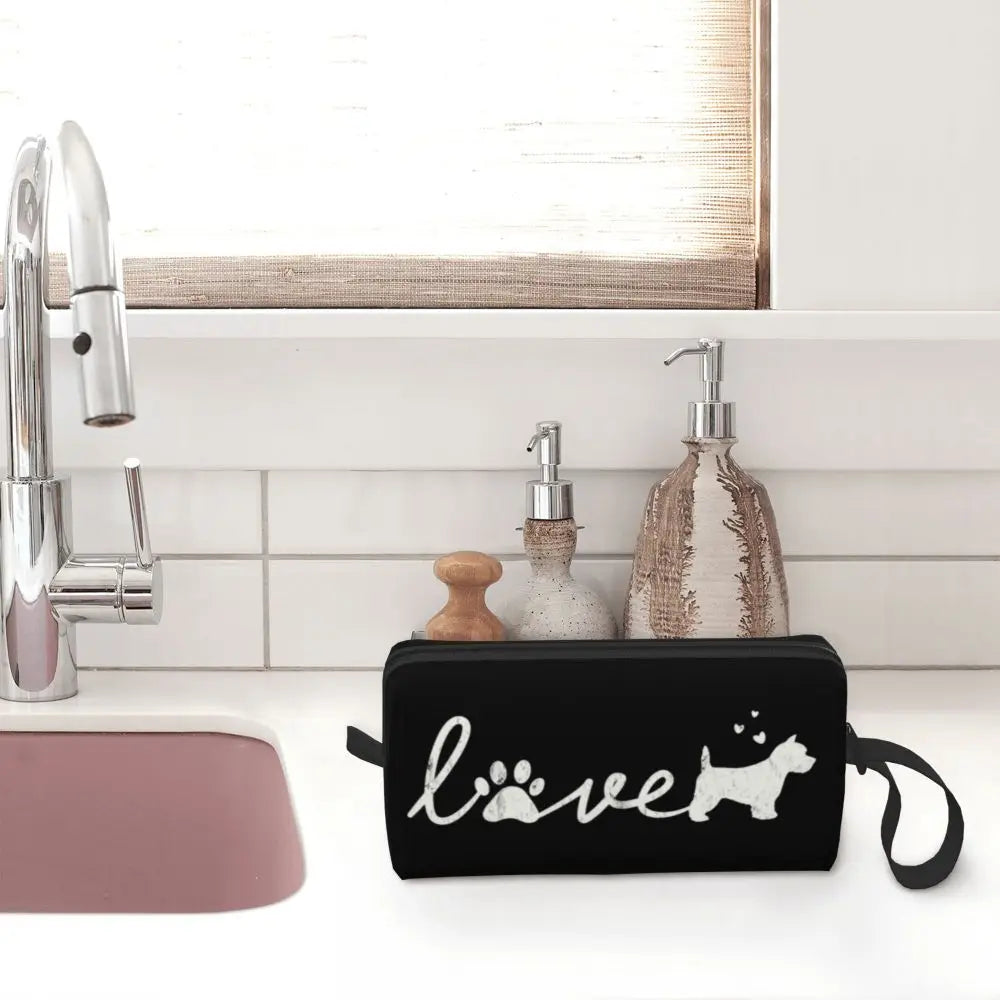 Westie Lovers Makeup Bag