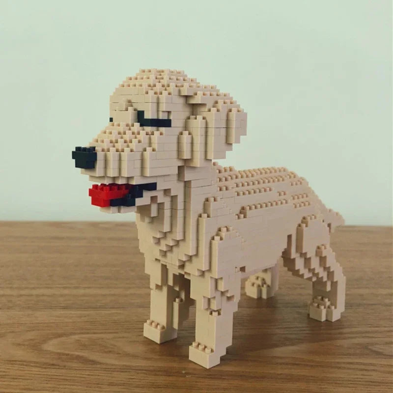 DIY Golden Retriever Blocks Toy