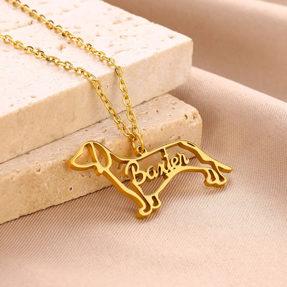 Personalized Dog Name Necklace