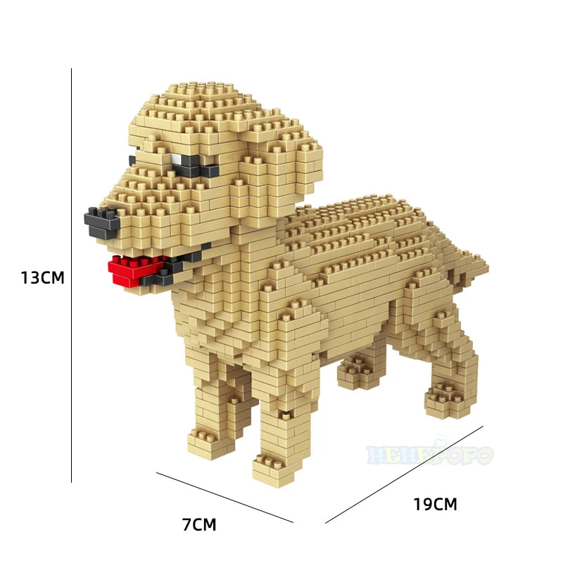 DIY Golden Retriever Blocks Toy