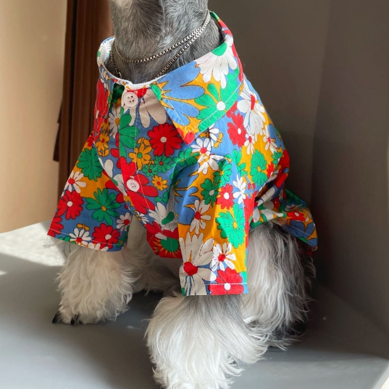 Floral Dog Shirt