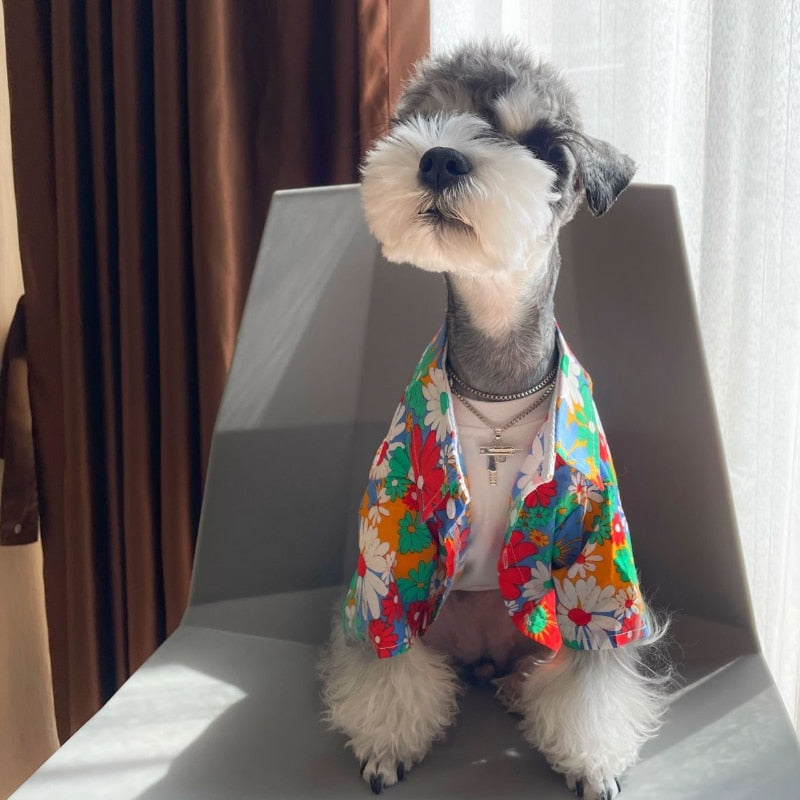 Floral Dog Shirt