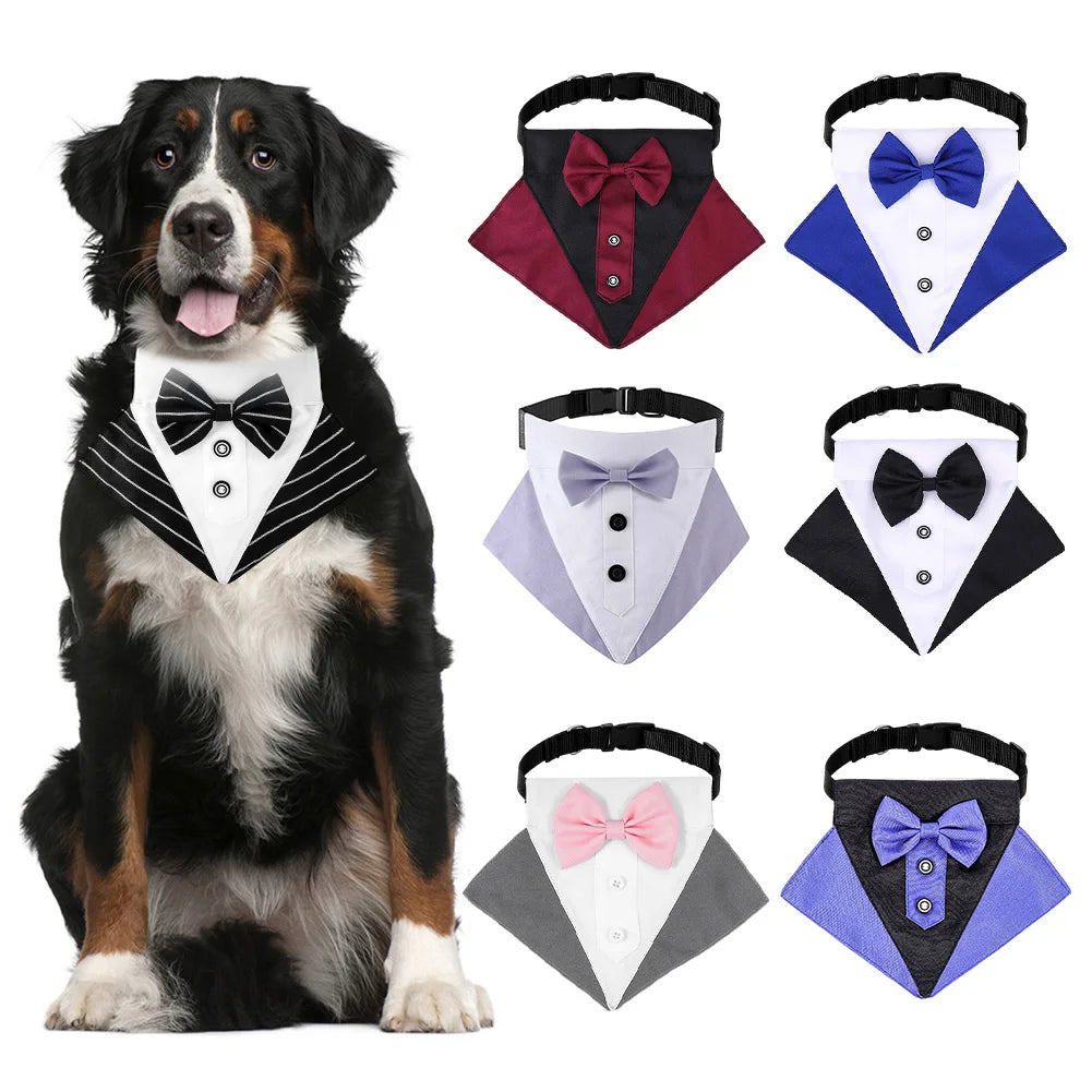 Bernese Adjustable Dog Bow Tie