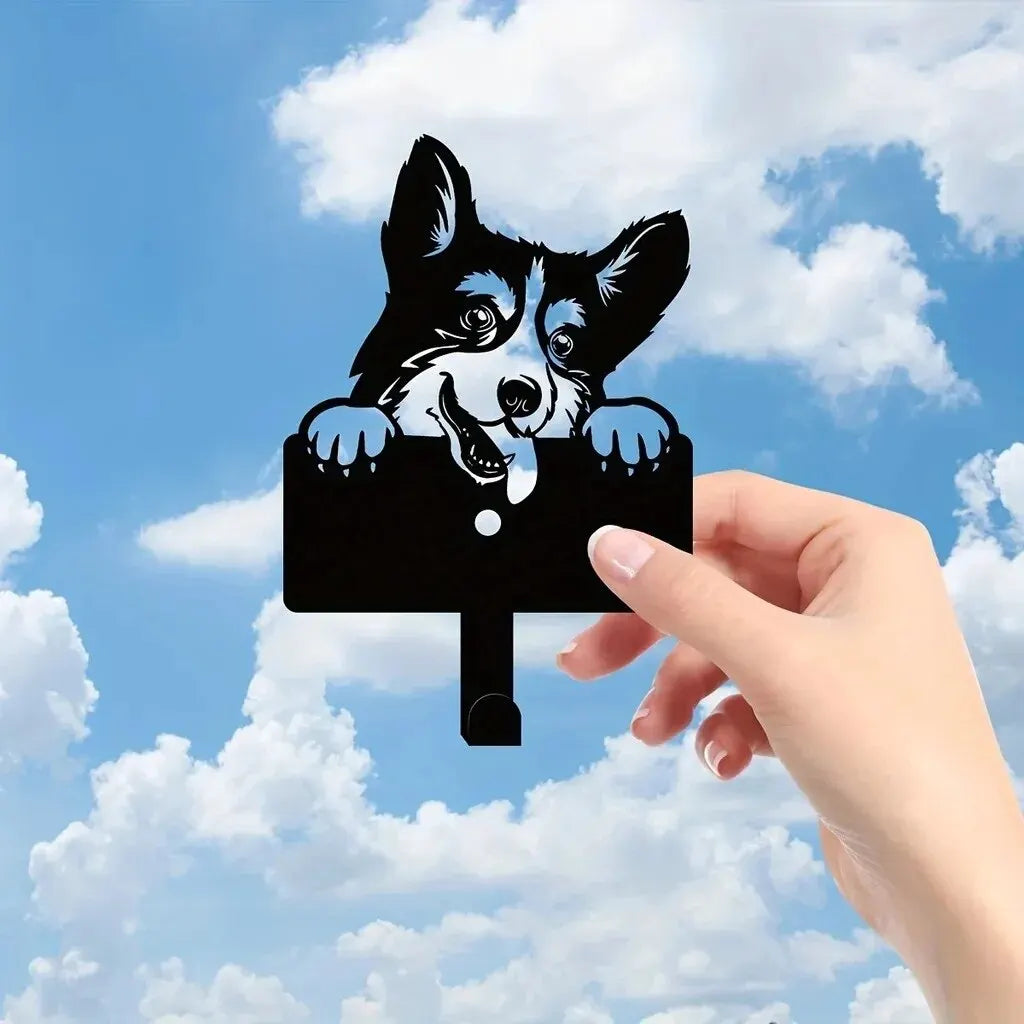 Metal Corgi Wall Hook